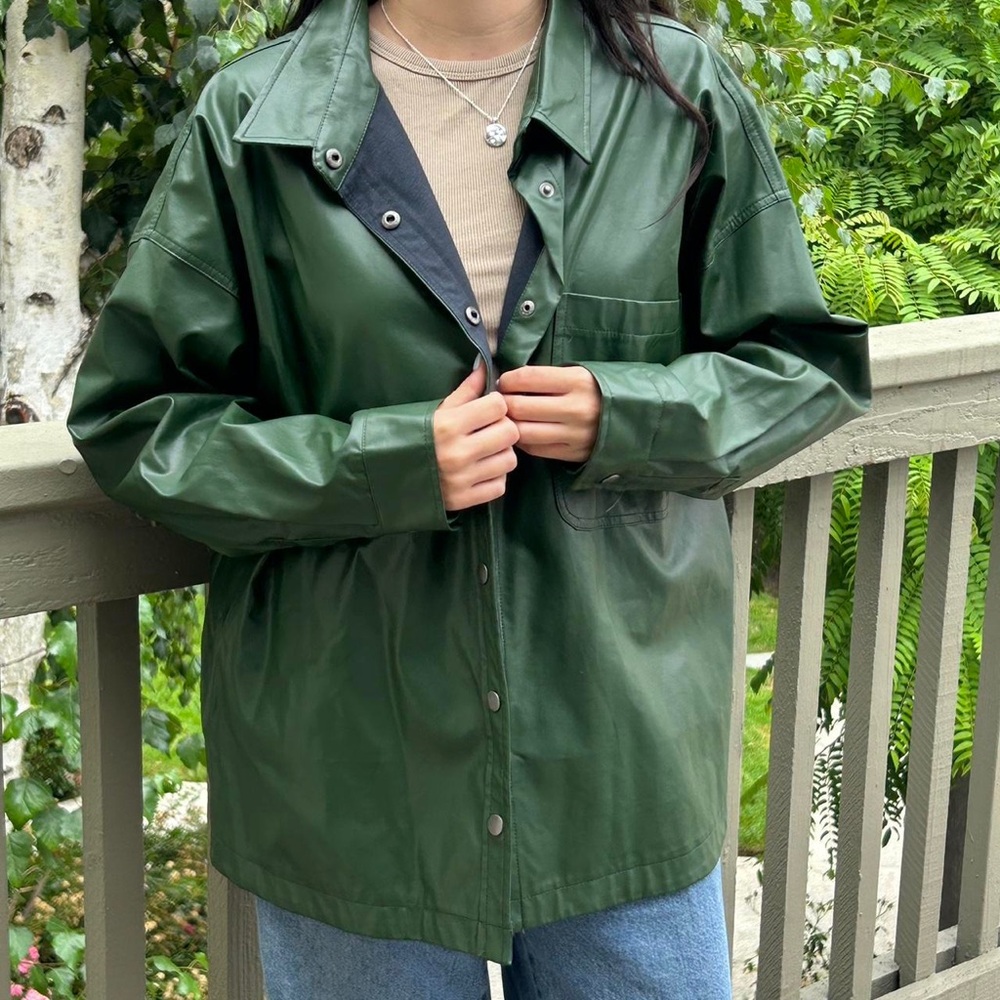 Cotton On vegan leather jacket (Shacket) size XL